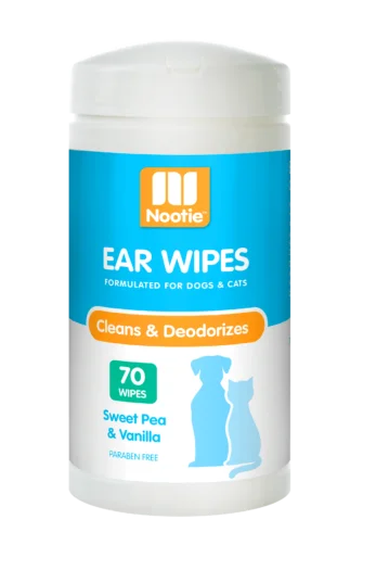 Nootie Sweet Pea & Vanilla Ear Wipes For Dogs & Cats