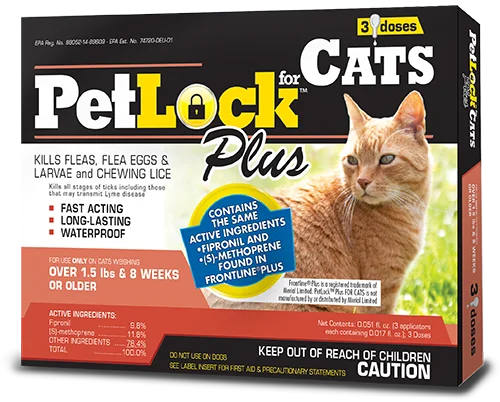 PetLock Plus Flea Prevention for Cats