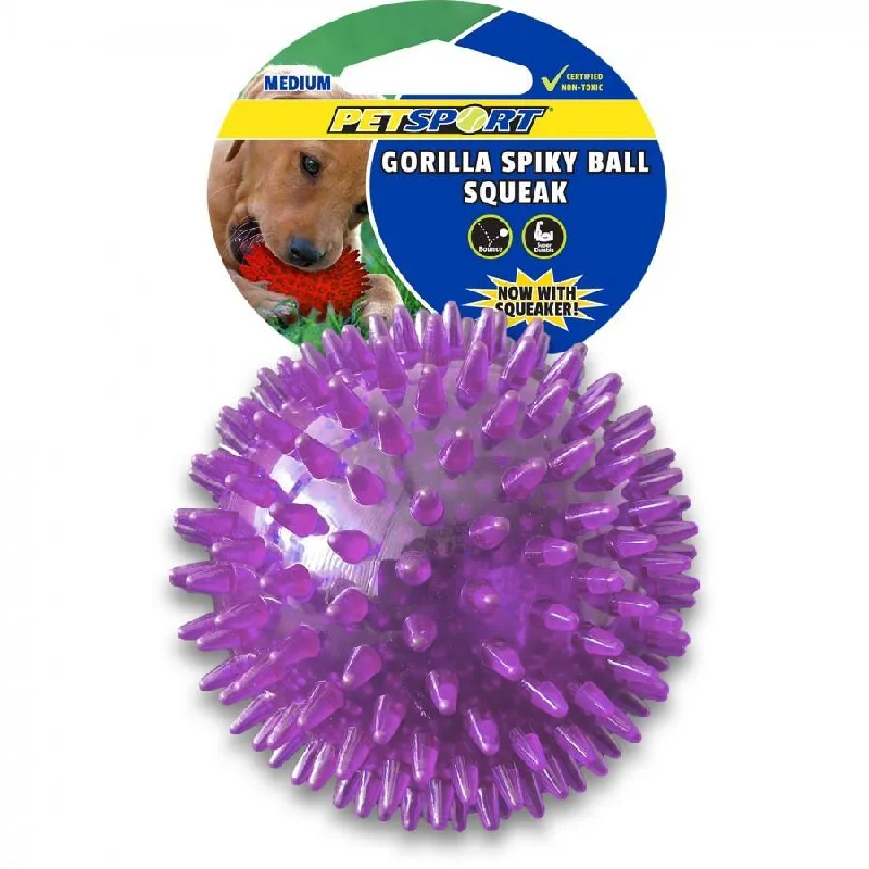 Petsport Gorilla Spiky Ball Squeak 2.8"