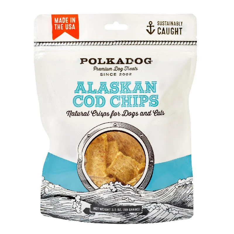 PolkaDog Alaskan Cod Chips 3.5oz