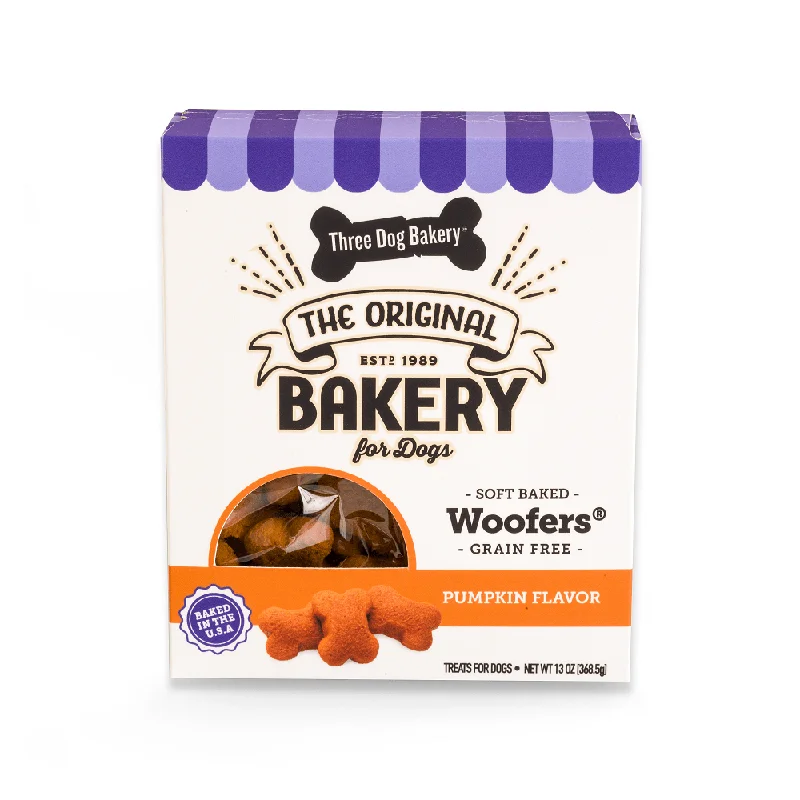 Three Dog Bakery - Soft-Baked Pumpkin Woofers 13oz