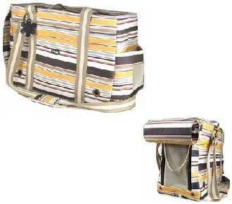 Petcare Pet Carry Bag Yellow Stripes