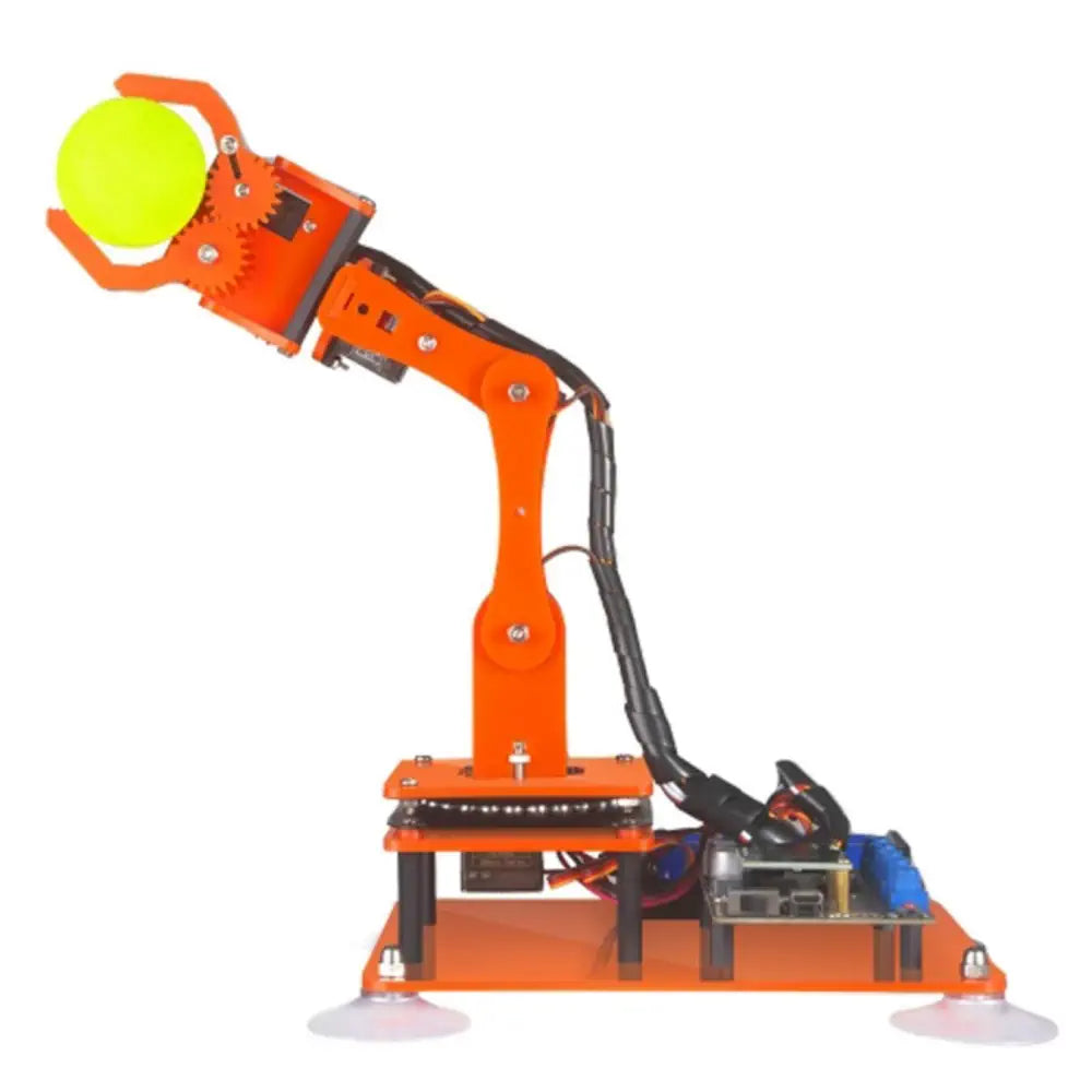 Adeept 5-DOF Arduino Compatible Programmable Orange Robot Arm Kit w/ OLED Display