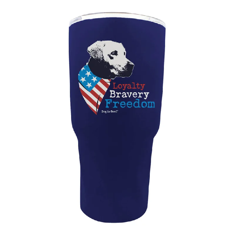 Dog is Good Stainless Steel Tumbler, Freedom Dog, 30 oz