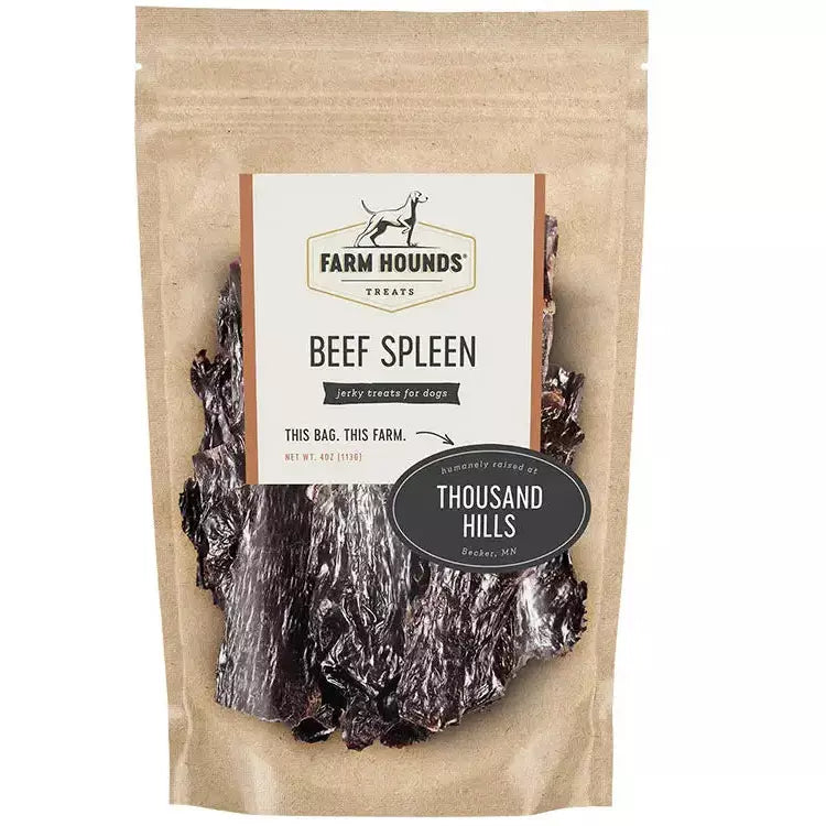 Farm Hounds Natural Dehydrated Beef Spleen Treat for Dogs