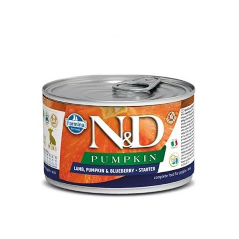 Farmina N&D Starter Puppy Pumpkin, Lamb and Blueberry Wet Dog Food for Mini Breed