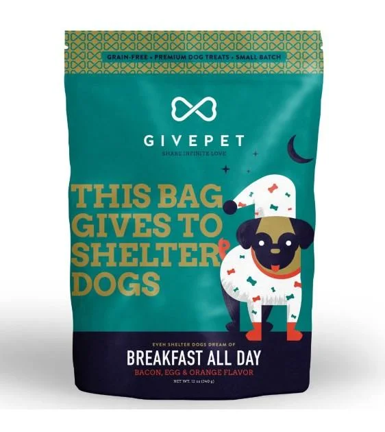 3 FOR $39: Givepet Grain Free Breakfast All Day Cookie Dog Treats