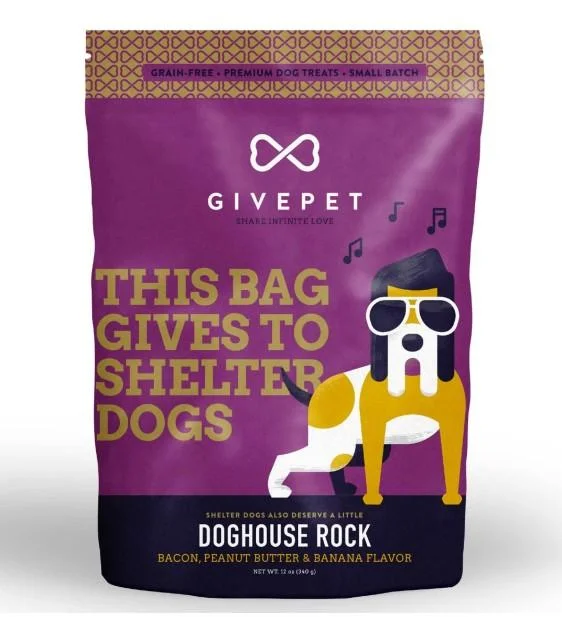 3 FOR $39: Givepet Grain Free Doghouse Rock Cookie Dog Treats