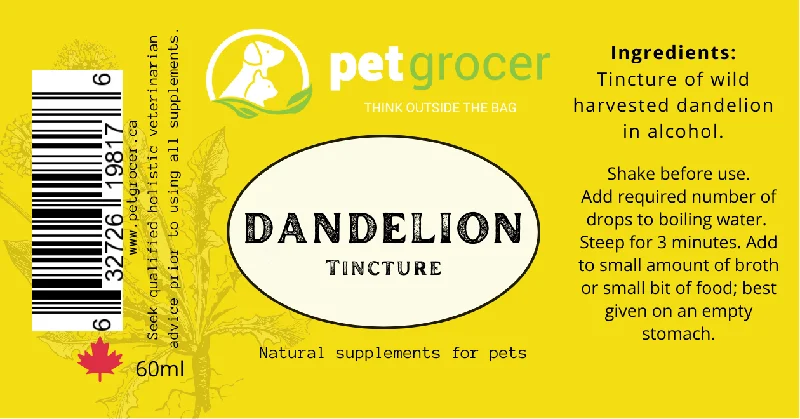 Pet Grocer - Herbal - Dandelion Tincture