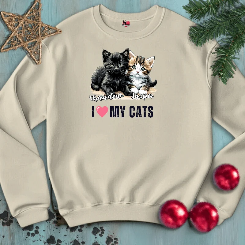 I-LOVE-MY-CATS 😻 CUSTOM Sweatshirt