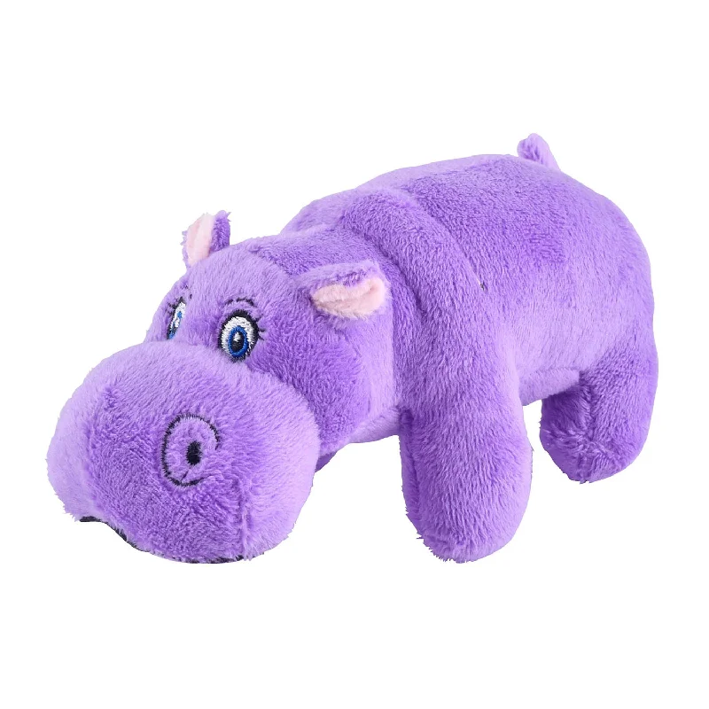 Jeffers Plush Hippo Jr. Dog Toy, Lavender