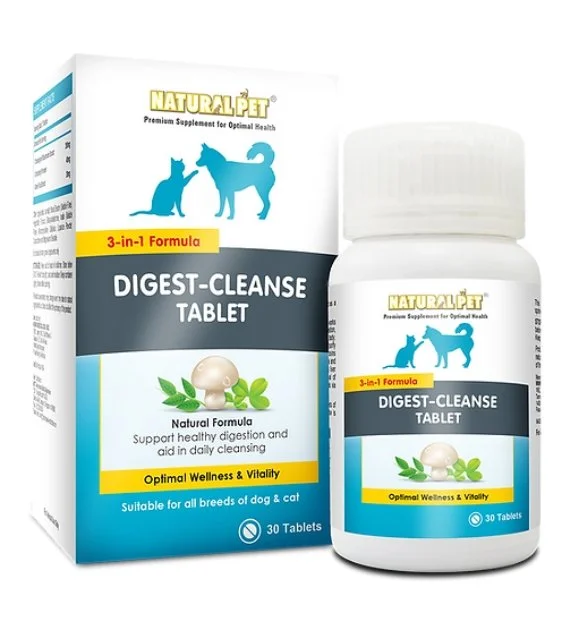 Natural Pet® Digest-Cleanse Tablet for Cats & Dogs