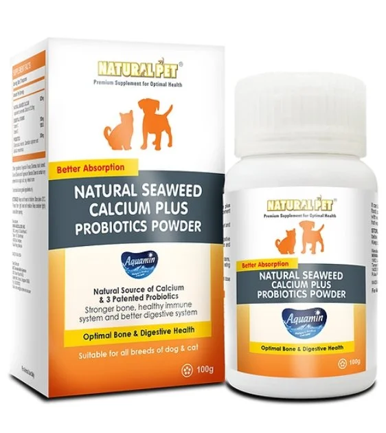 Natural Pet® Natural Seaweed Calcium Plus Probiotics Powder for Cats & Dogs