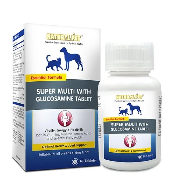 Natural Pet® Super Multi with Glucosamine Tablet Supplement for Cats & Dogs