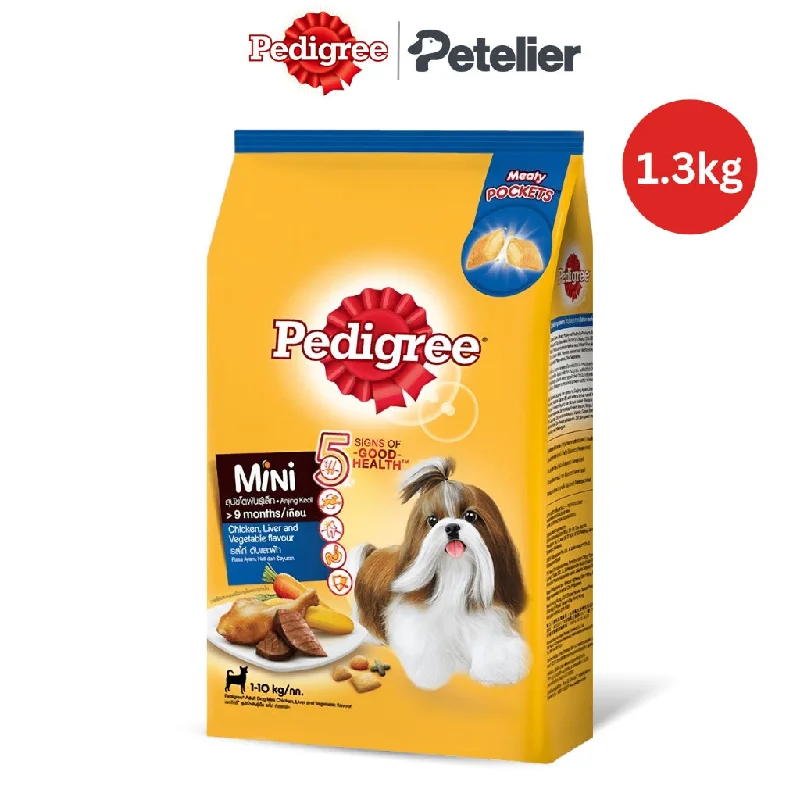 Pedigree Mini Adult 1.3kg Chicken Liver & Vegetable Dry Dog Food