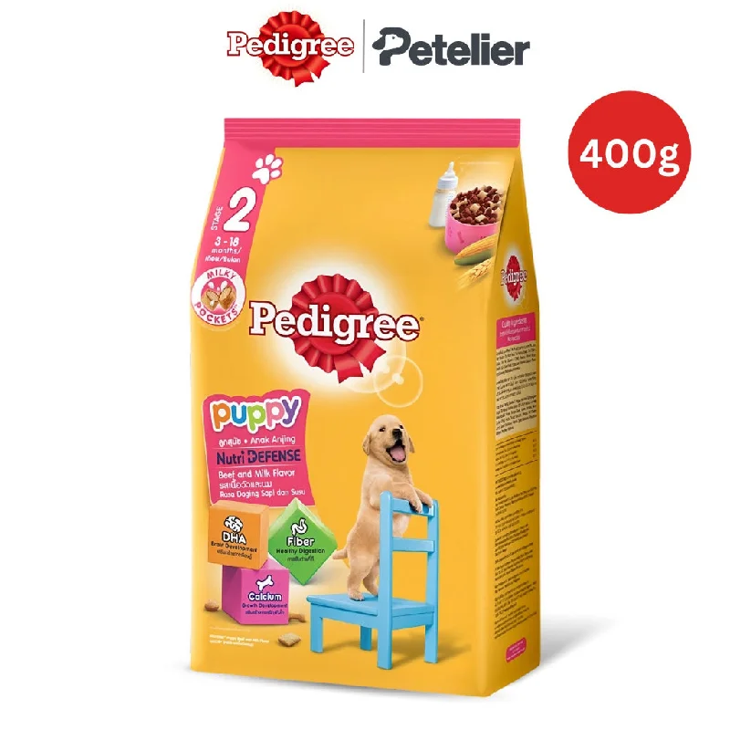 Pedigree Puppy Beef & Milk NutriDefense 400g Dry Dog Food