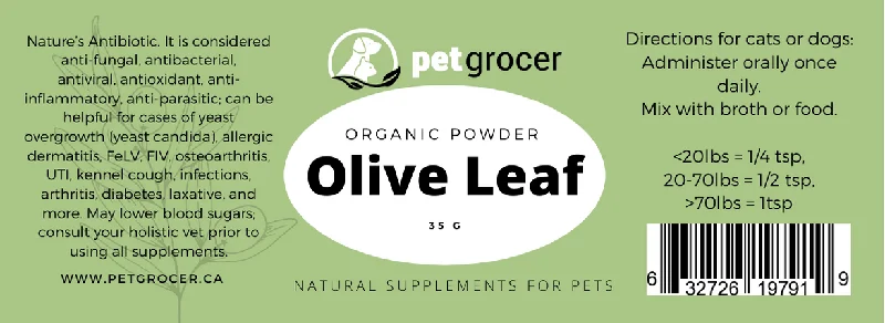 Pet Grocer - Olive Leaf Powder, Organic