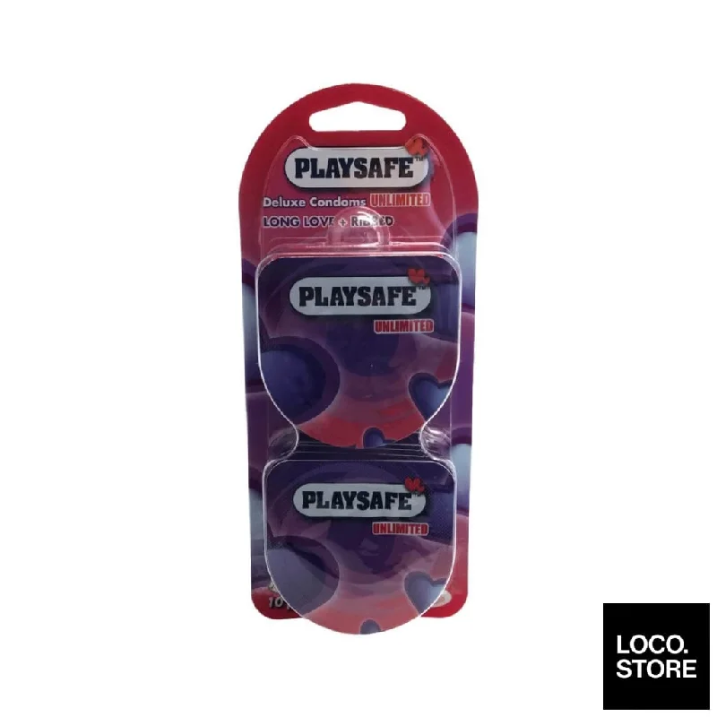 Playsafe Condoms Easy Pack Long Love + Ribbed 10S