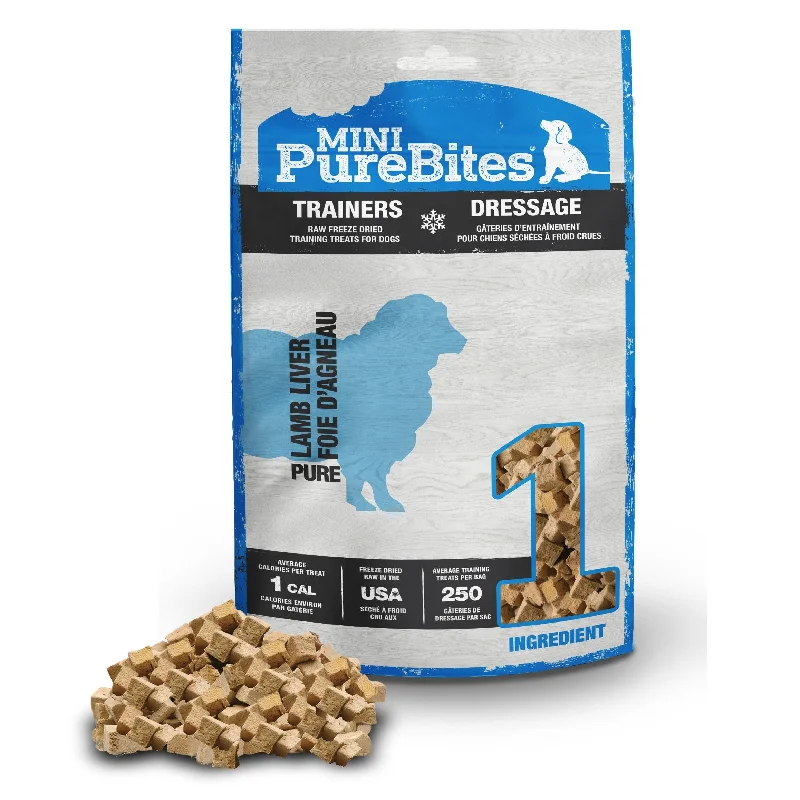 Purebites - Freeze Dried - Mini Triners -  Lamb Liver