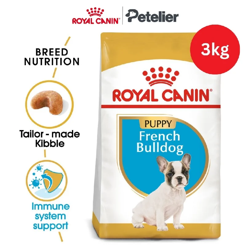 Royal Canin French Bulldog Puppy 3kg Dry Dog Food - Breed Health Nutrition