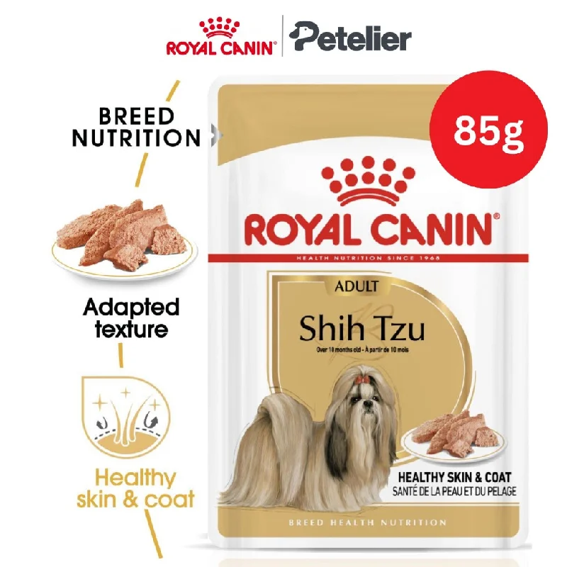 Royal Canin Shih Tzu Adult 85g Pouch Wet Dog Food - Breed Health Nutrition