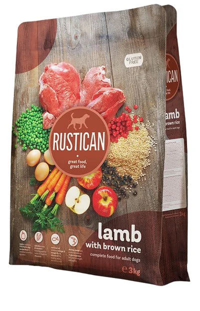 RUSTICAN Janjetina sa smeđom rižom, bez glutena, 3kg