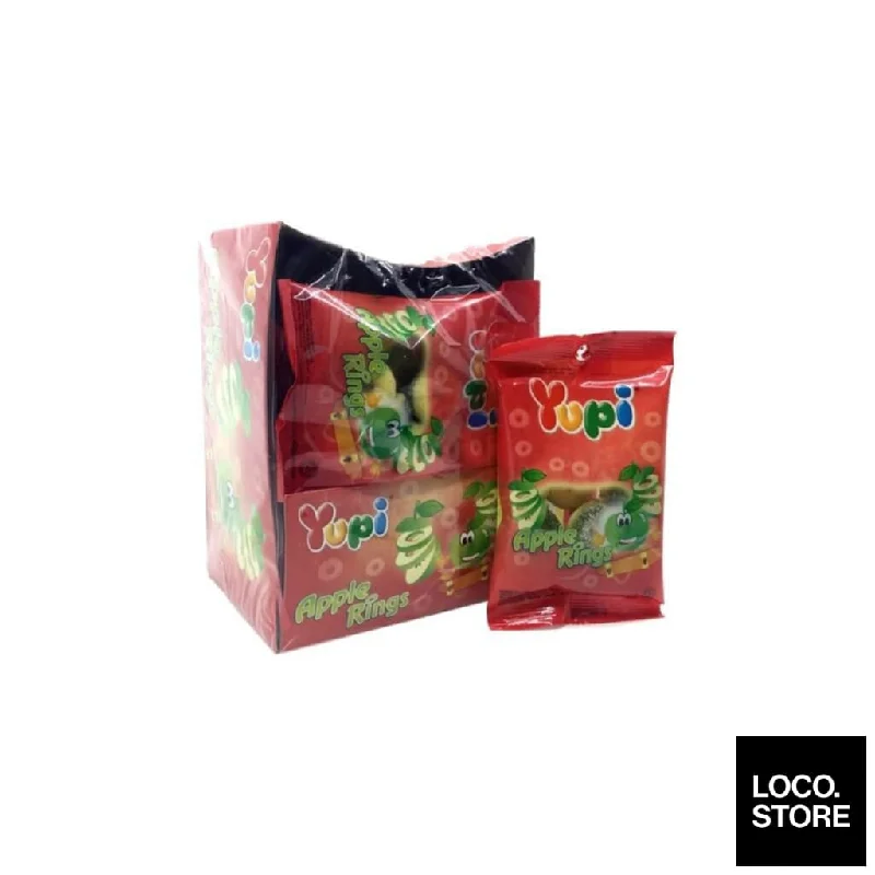 Yupi Gummy Apple Rings Double 45g X 12