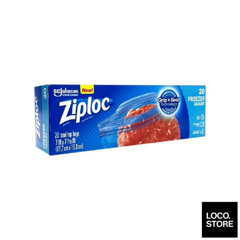 Ziploc Freezer Quart - 20 bags