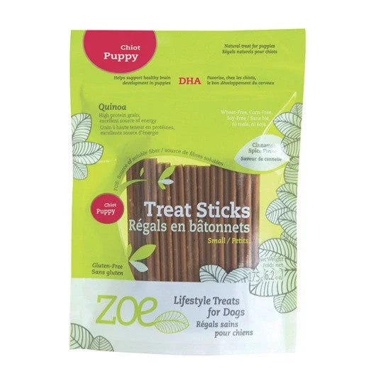 Zoe Quinoa Puppy Treat Sticks; Available in 2 sizes